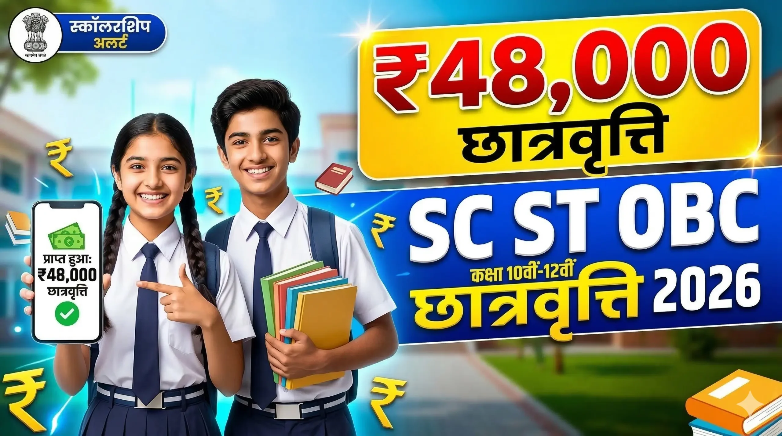SC ST OBC Scholarship Online Apply 2026